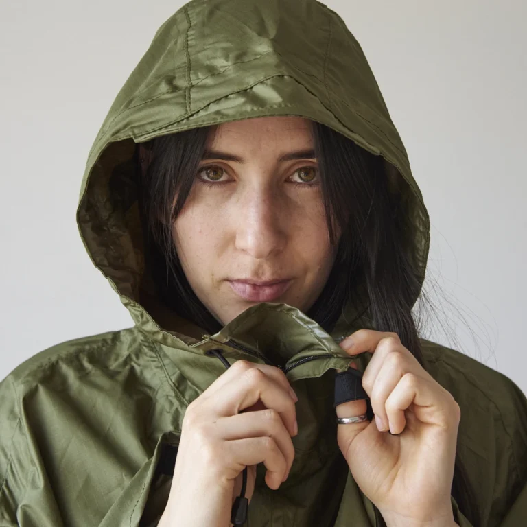 Poncho impermeable resistente lluvia